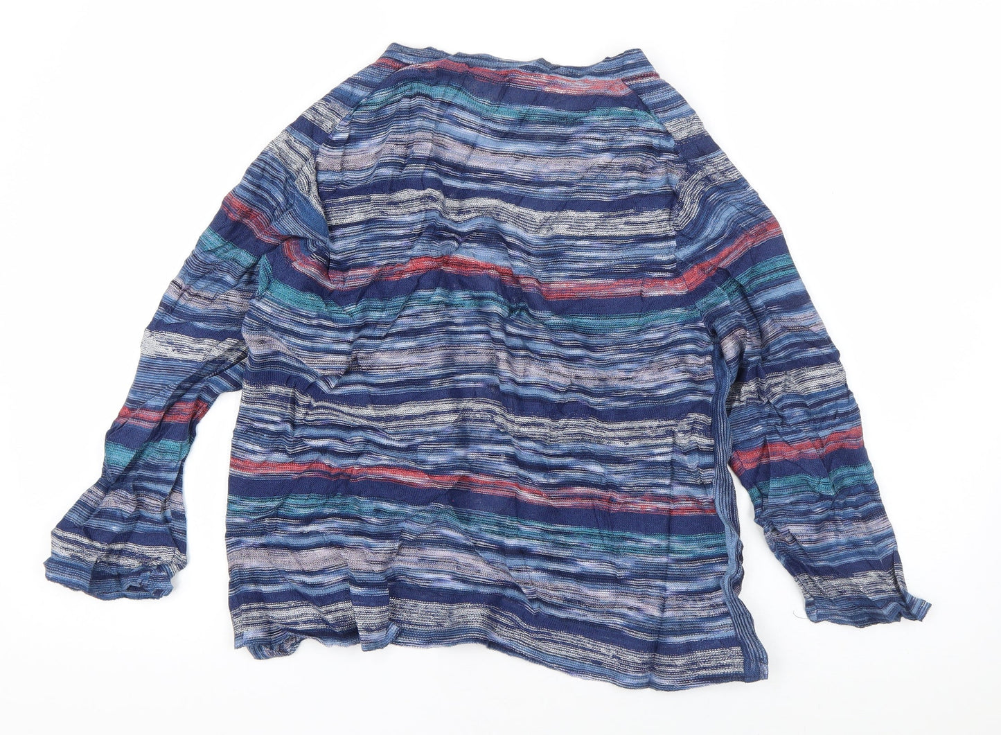 Womens UK Size S East Blue Cardigan Jumper