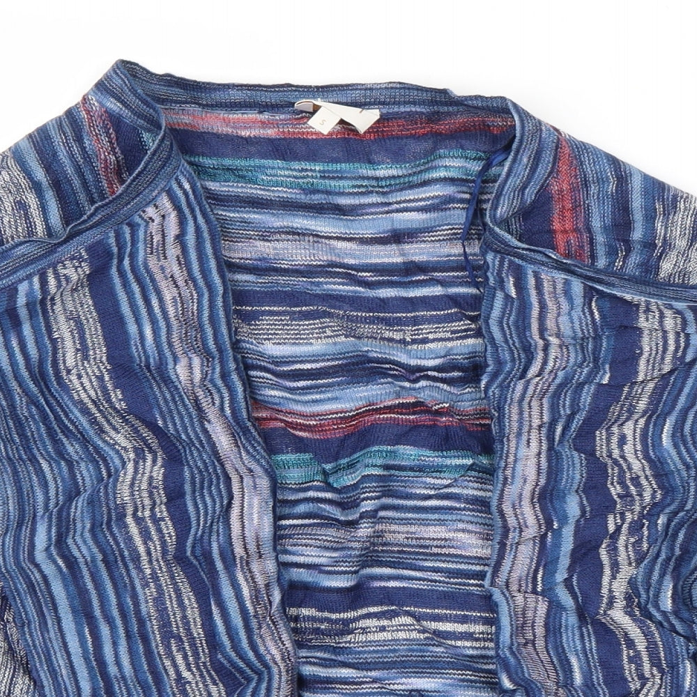 Womens UK Size S East Blue Cardigan Jumper