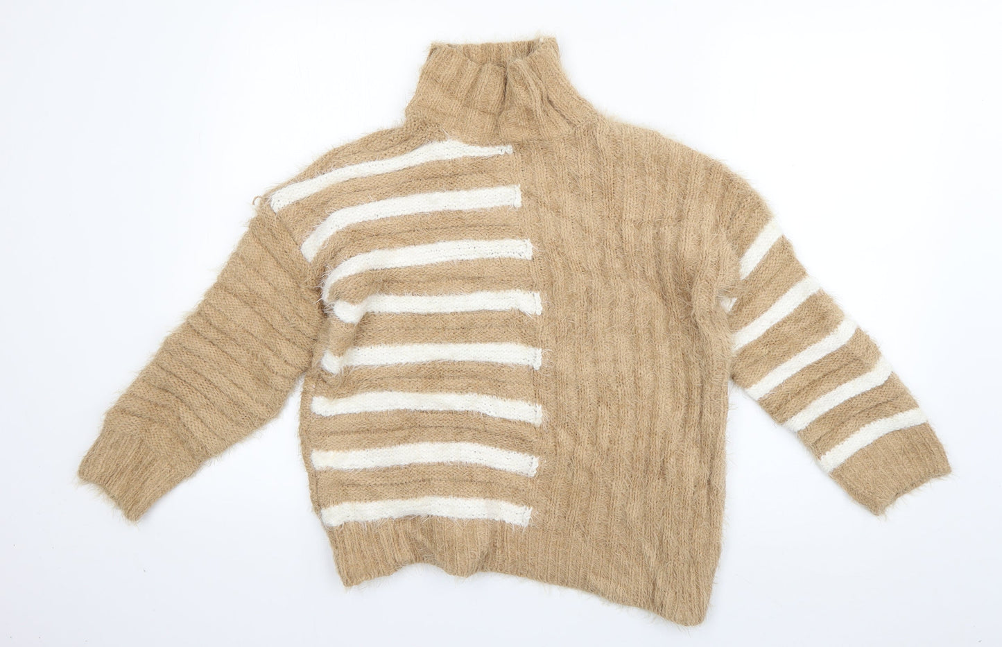 Womens UK Size S Marks and Spencer Brown Pullover Jumper