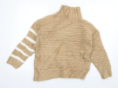 Womens UK Size S Marks and Spencer Brown Pullover Jumper