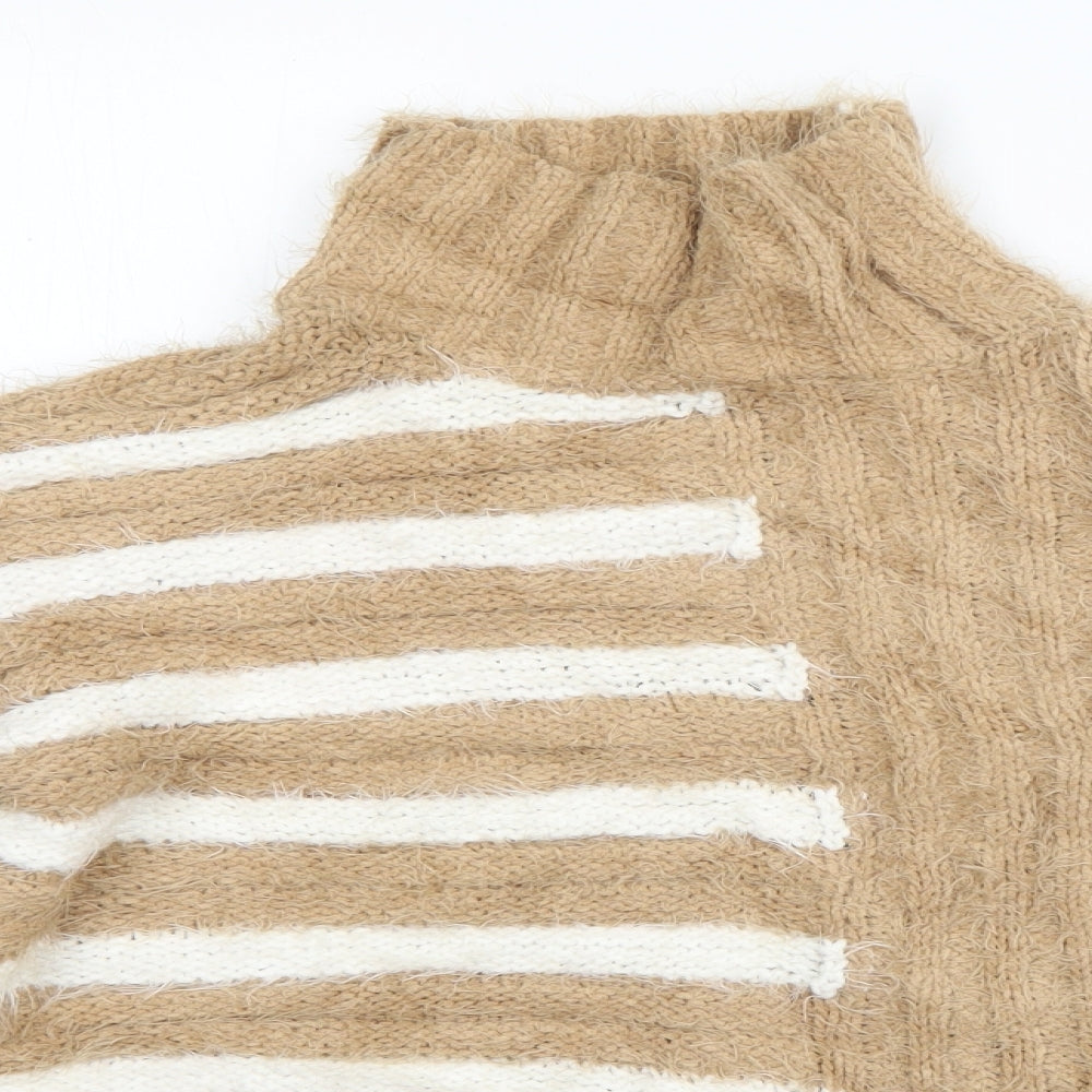 Womens UK Size S Marks and Spencer Brown Pullover Jumper