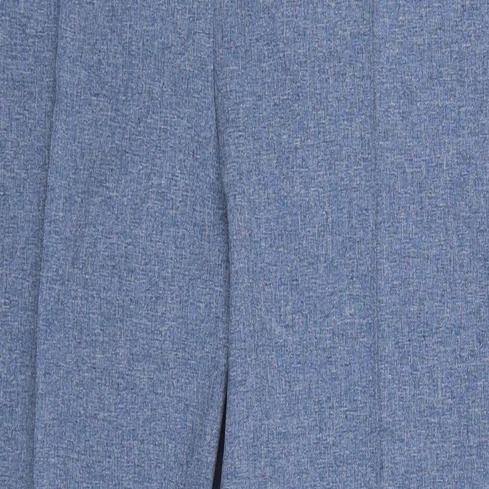 Simply Be Womens Blue  Polyester Trousers  Size 12 L26 in Regular