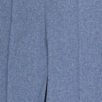 Simply Be Womens Blue  Polyester Trousers  Size 12 L26 in Regular