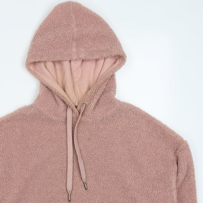 New Look Womens Pink  Polyester Pullover Hoodie Size 8  Pullover