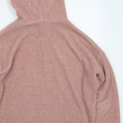 New Look Womens Pink  Polyester Pullover Hoodie Size 8  Pullover