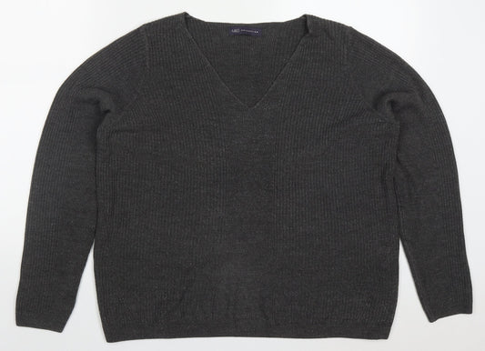 Womens UK Size 16 Marks and Spencer Grey Pullover Jumper