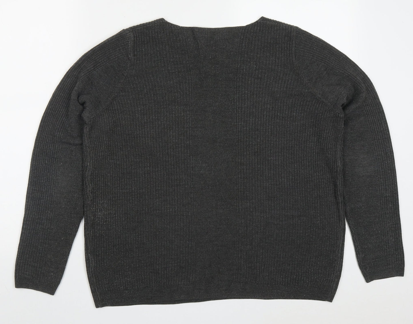 Womens UK Size 16 Marks and Spencer Grey Pullover Jumper