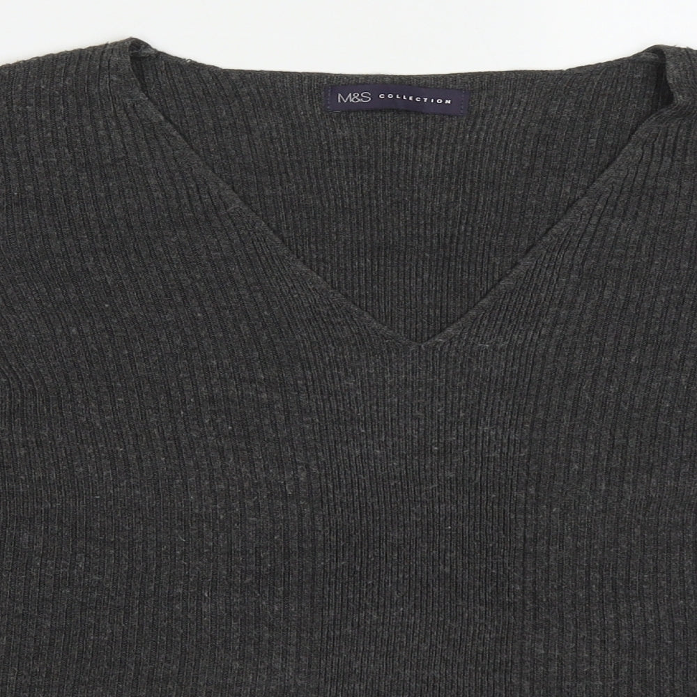 Womens UK Size 16 Marks and Spencer Grey Pullover Jumper