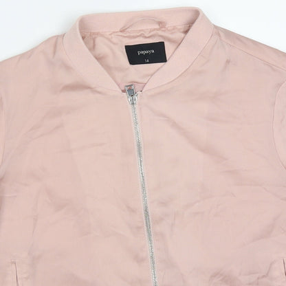 Womens UK Size 14 Papaya Pink Jacket