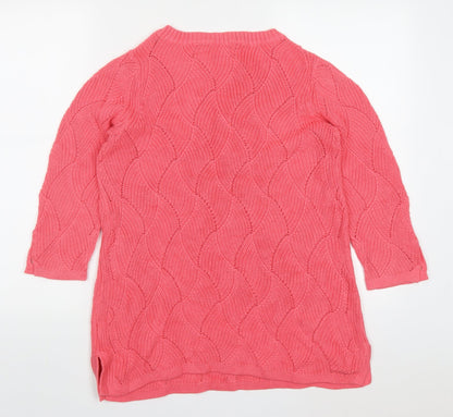 Womens UK Size S Charter Club Pink Pullover Jumper