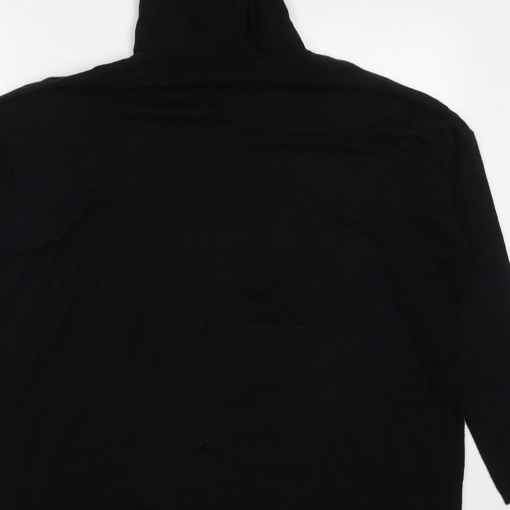 Amara Reya Womens Black  Viscose Pullover Hoodie Size L  Pullover - Star
