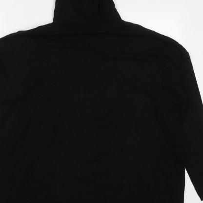Amara Reya Womens Black  Viscose Pullover Hoodie Size L  Pullover - Star