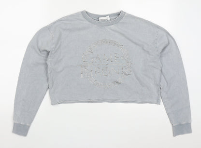 Primark Womens Grey  Cotton Cape Sweatshirt Size 10  Pullover - GAME OF THRONES