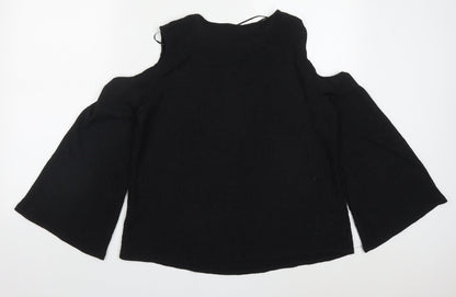 Womens UK Size M H&M Black Basic T-Shirt