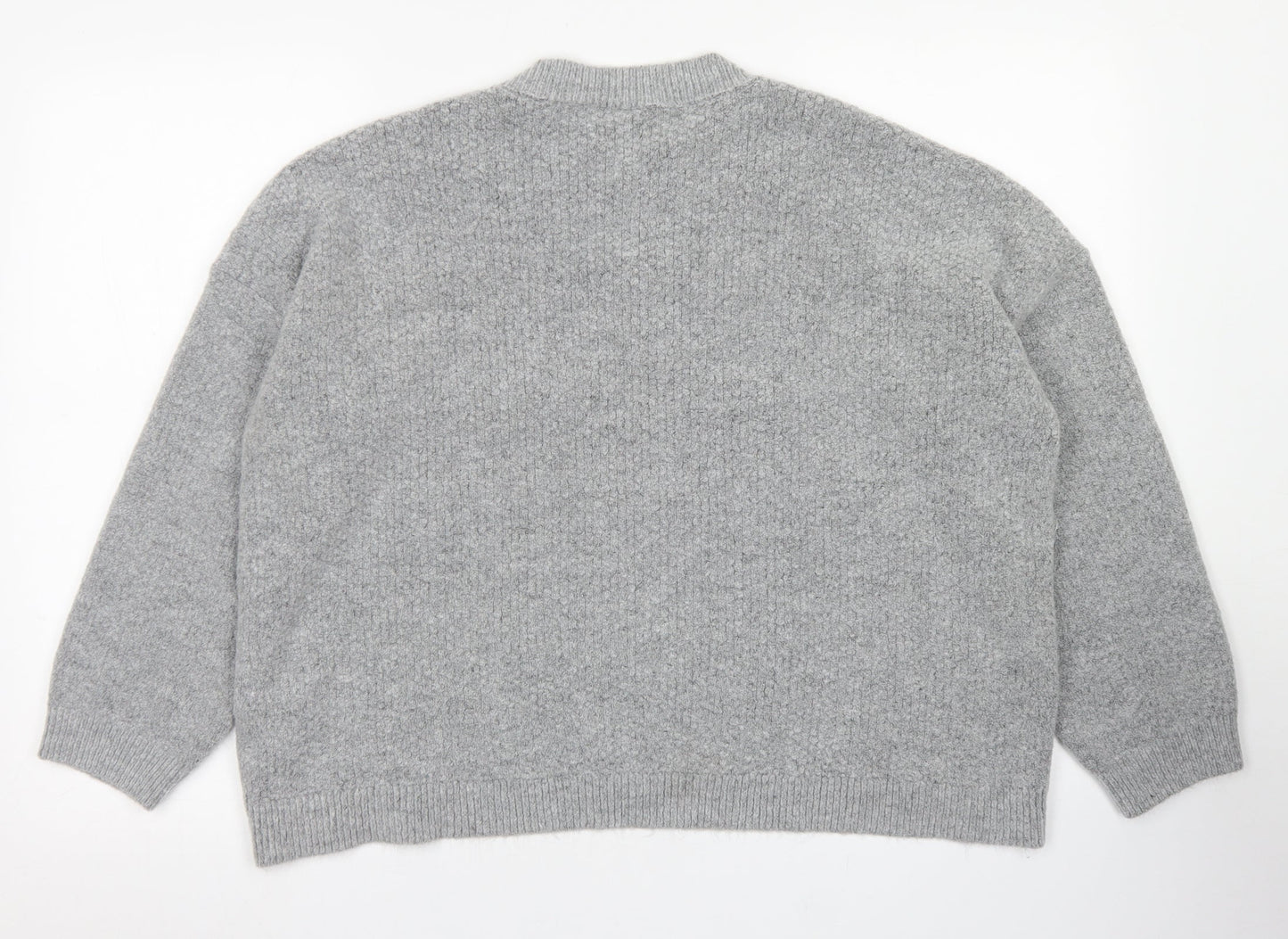 Womens UK Size M Peacocks Grey Pullover Jumper