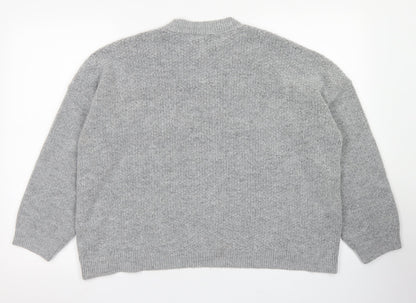 Womens UK Size M Peacocks Grey Pullover Jumper
