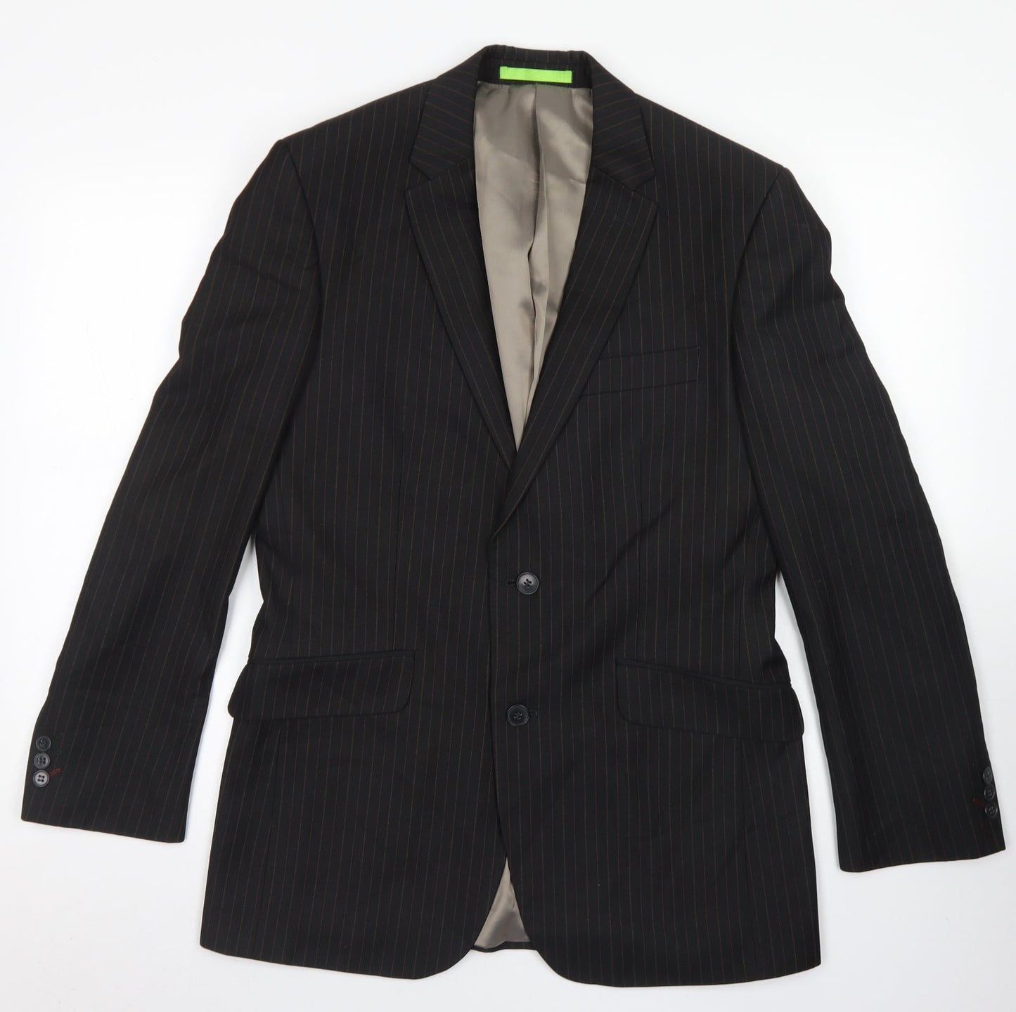 Mens UK Size 38 Limehaus Regular Black Suit Jacket