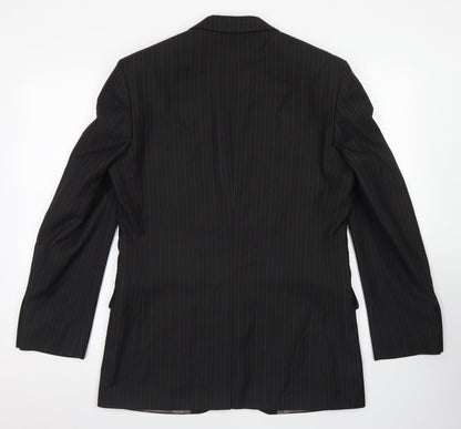 Mens UK Size 38 Limehaus Regular Black Suit Jacket