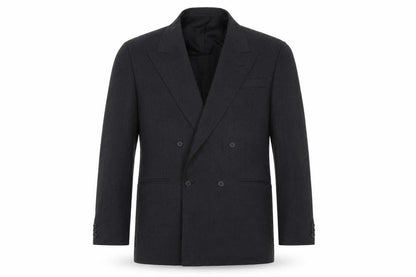 Mens UK Size 42 Pinstripe Regular Grey Suit Jacket