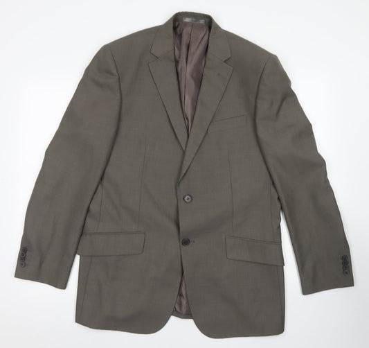 F&F Mens Brown  Polyester Jacket Blazer Size 40