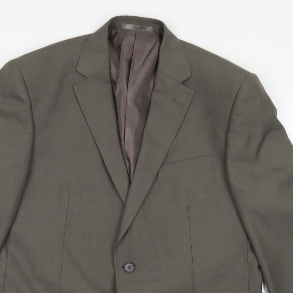 F&F Mens Brown  Polyester Jacket Blazer Size 40