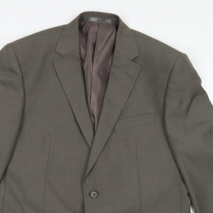 F&F Mens Brown  Polyester Jacket Blazer Size 40