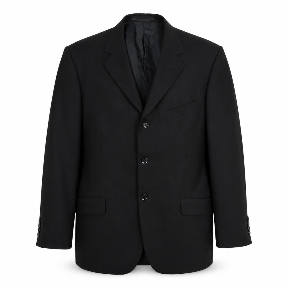 Mens UK Size 42 REMUS Regular Black Suit Jacket