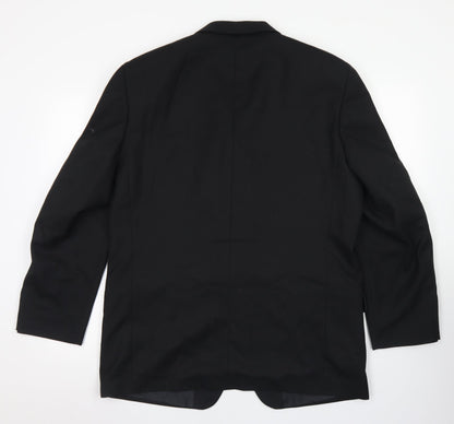 Mens UK Size 42 REMUS Regular Black Suit Jacket