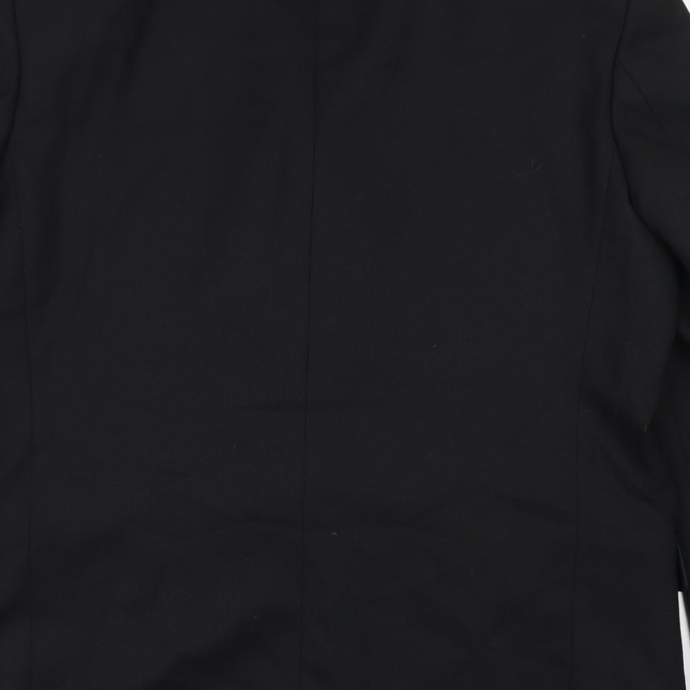 Mens UK Size 42 REMUS Regular Black Suit Jacket