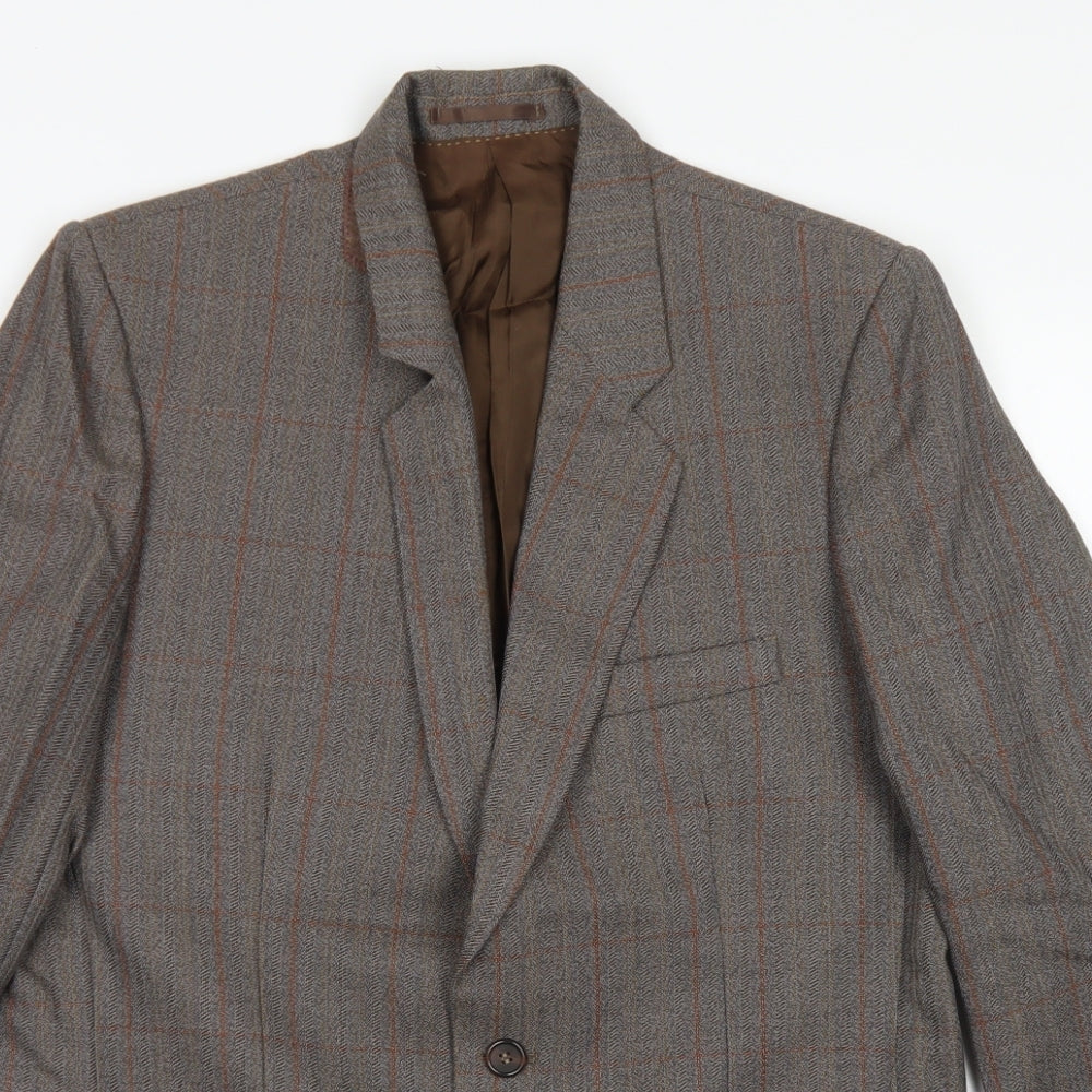 Mens UK Size 38 Hector James Regular Grey Suit Jacket