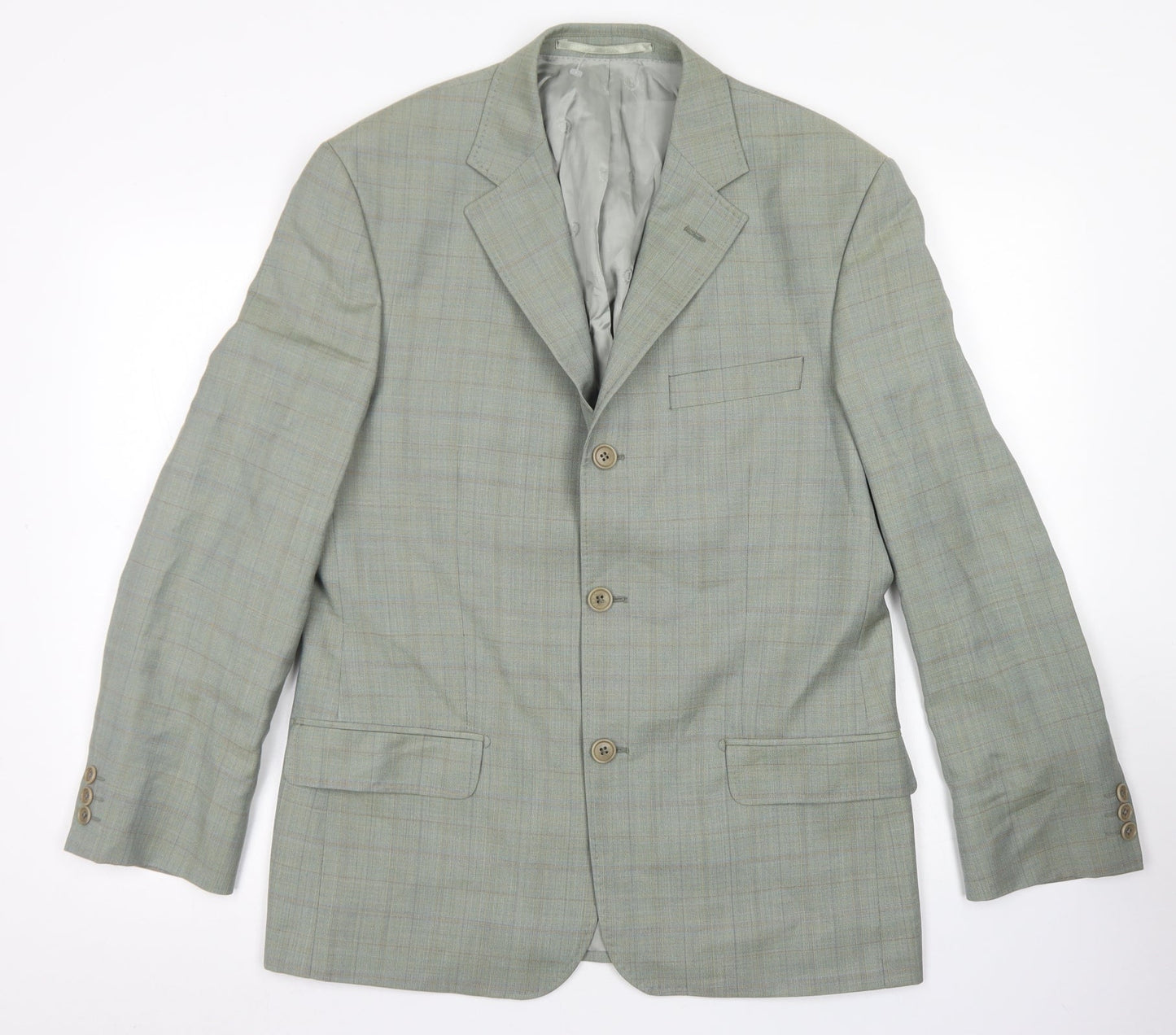 Mens UK Size 38 Marks & Spencer Regular Green Suit Jacket
