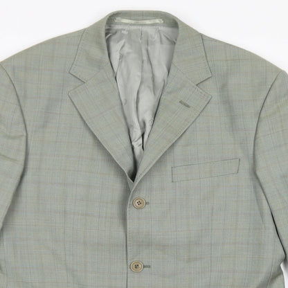 Mens UK Size 38 Marks & Spencer Regular Green Suit Jacket