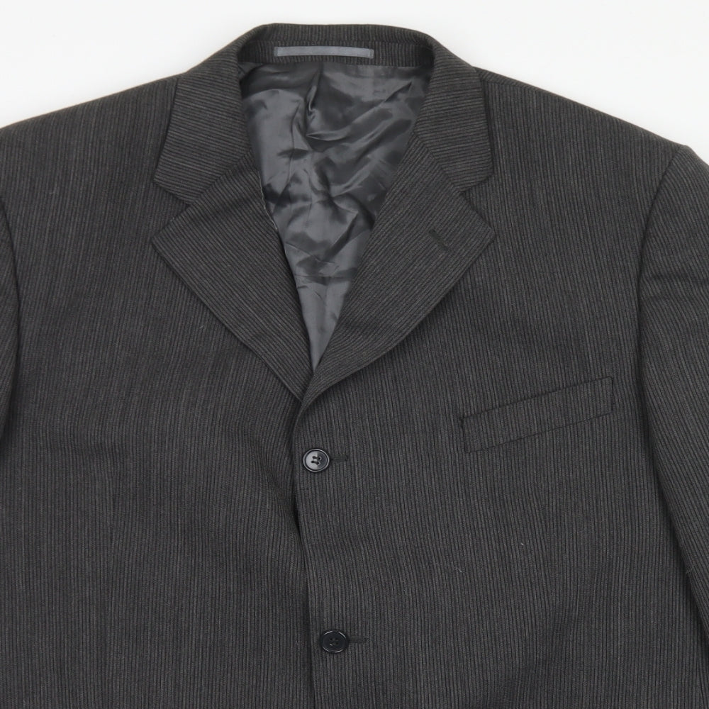 Mens UK Size 46 Blakes Regular Grey Suit Jacket