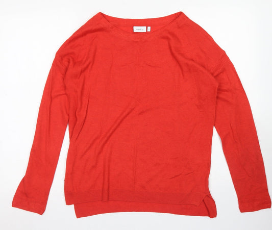 Womens UK Size 10 NEXT Red Pullover Jumper