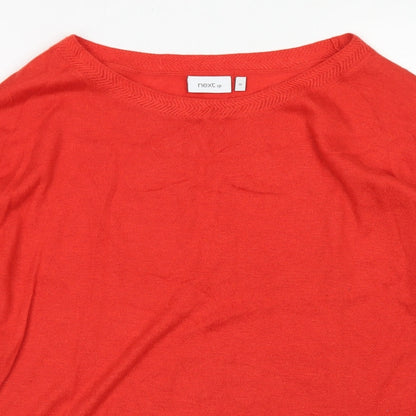 Womens UK Size 10 NEXT Red Pullover Jumper