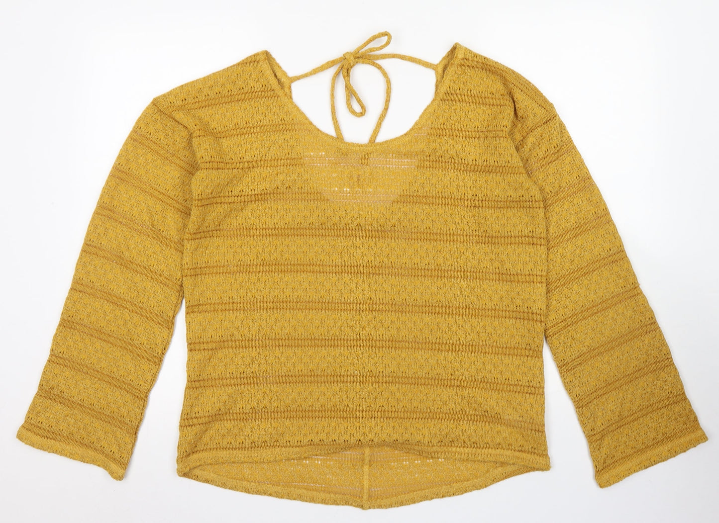 Womens UK Size 14 NEXT Yellow Pullover Jumper