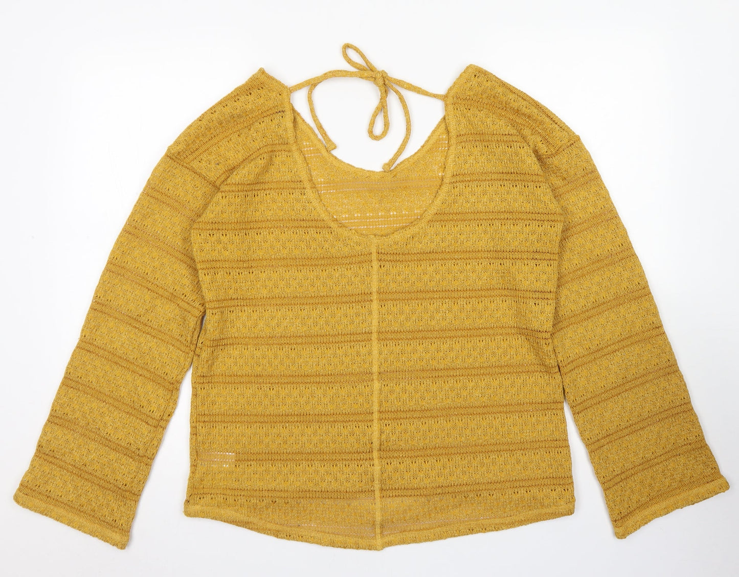 Womens UK Size 14 NEXT Yellow Pullover Jumper
