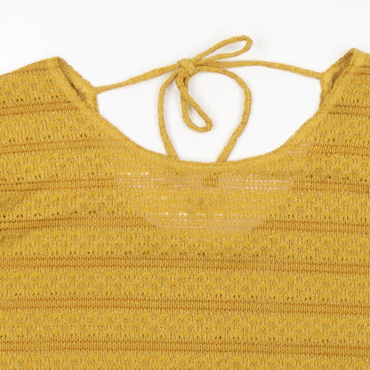 Womens UK Size 14 NEXT Yellow Pullover Jumper