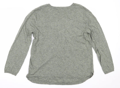 Womens UK Size L H&M Green Pullover Jumper