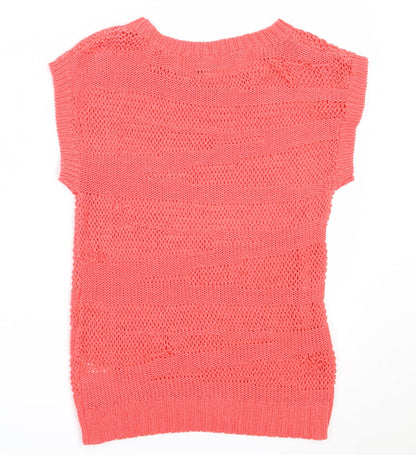 Womens UK Size 10 QED London Pink Pullover Jumper