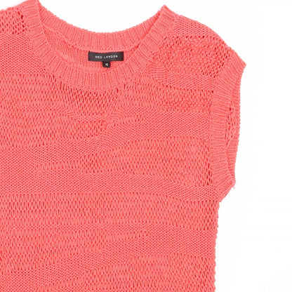 Womens UK Size 10 QED London Pink Pullover Jumper