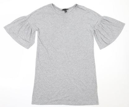 Womens UK Size 10 Atmosphere Grey Basic T-Shirt