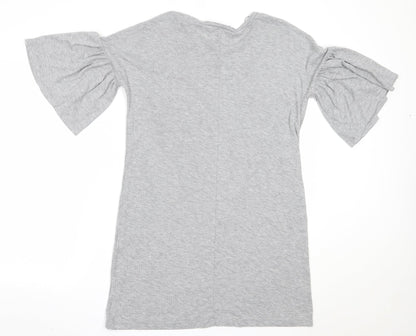 Womens UK Size 10 Atmosphere Grey Basic T-Shirt