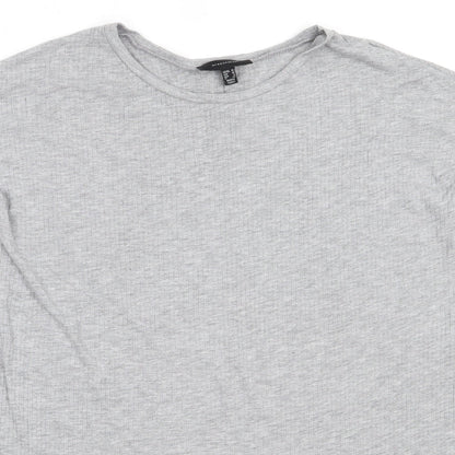 Womens UK Size 10 Atmosphere Grey Basic T-Shirt