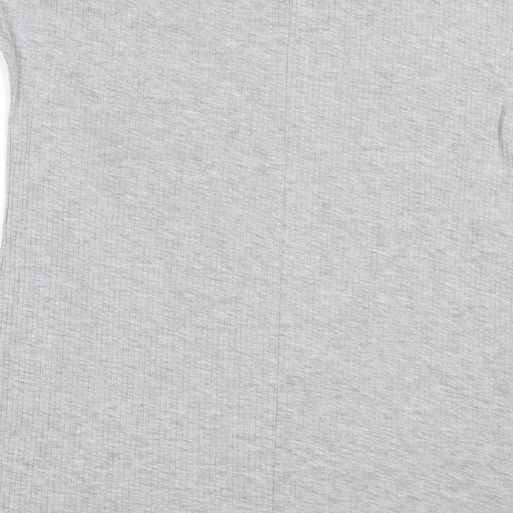Womens UK Size 10 Atmosphere Grey Basic T-Shirt