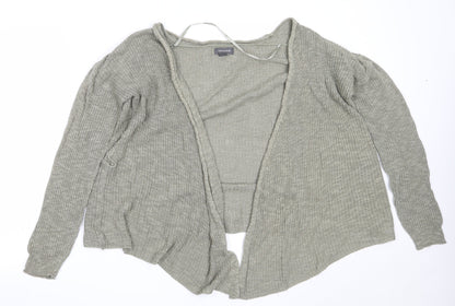 Primark Womens Green Round Neck  Acrylic Cardigan Jumper Size XS