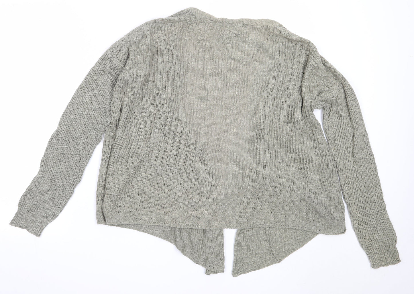 Primark Womens Green Round Neck  Acrylic Cardigan Jumper Size XS