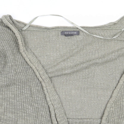 Primark Womens Green Round Neck  Acrylic Cardigan Jumper Size XS