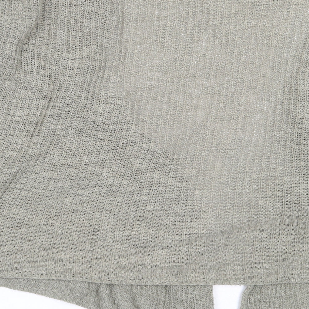 Primark Womens Green Round Neck  Acrylic Cardigan Jumper Size XS