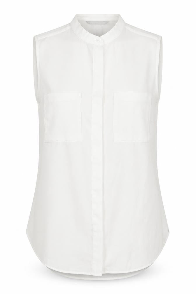 Womens UK Size 38 H&M White Basic Button-Up